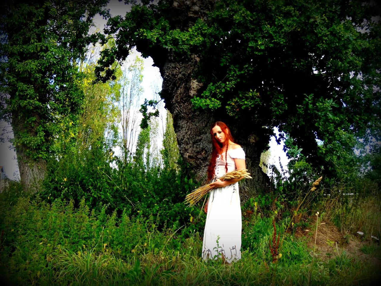Chanteuse celtique Bretagne - Dana - Nathalie et le chêne au visage