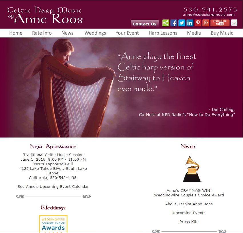 Anne Roos - Celtic Harp Music