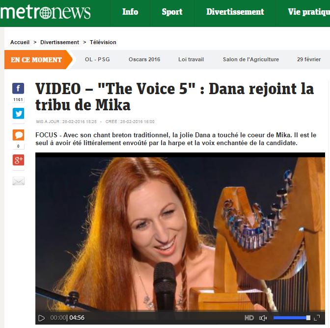Dana the voice metronews